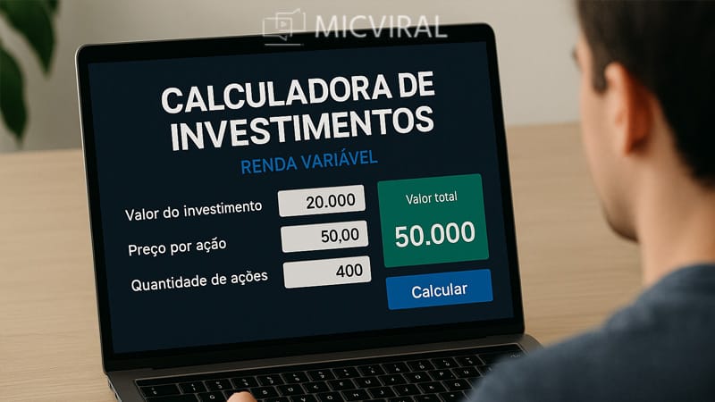 Como funciona uma calculadora de investimentos renda variável e como usar para planejar seus aportes