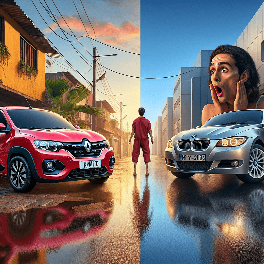 Renault Kwid E-Tech 2023 x BMW 328i 2004: Qual Compensa?
