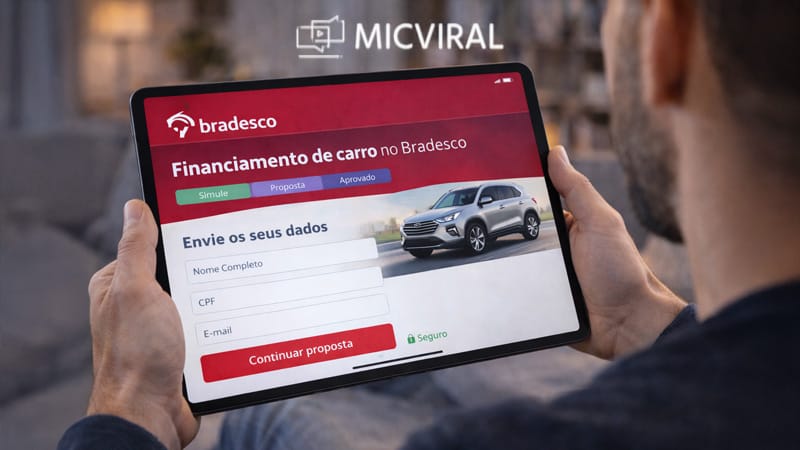 Financiamento de carro no Bradesco: como solicitar, requisitos exigidos, prazos disponíveis e processo completo em 2026