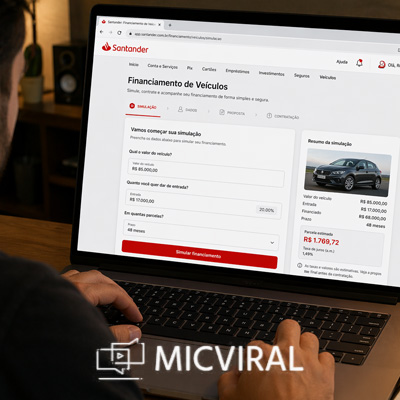 financiamento de carro pelo Santander