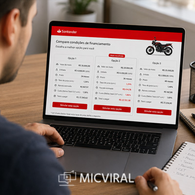 financiamento motos Santander