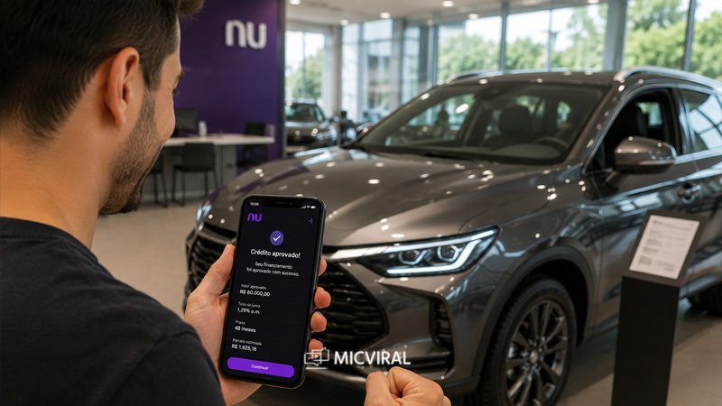 Da pra financiar carro Nubank? Entenda como funciona o crédito, quais são os requisitos, as taxas aplicadas e o processo para comprar um veículo em 2026