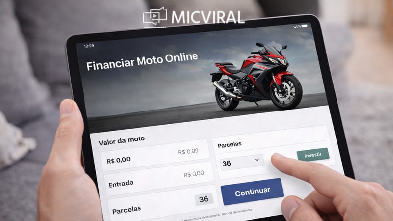Financiar moto online em 2026 no Brasil: bancos que fazem, taxas, requisitos e como escolher a melhor proposta