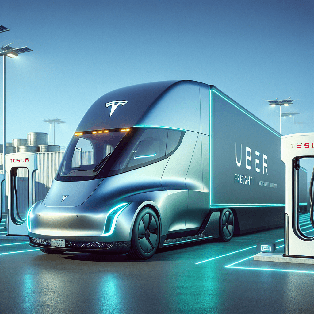 Uber Freight e Tesla Revolucionam Transporte Pesado com Frota Elétrica: Veja como