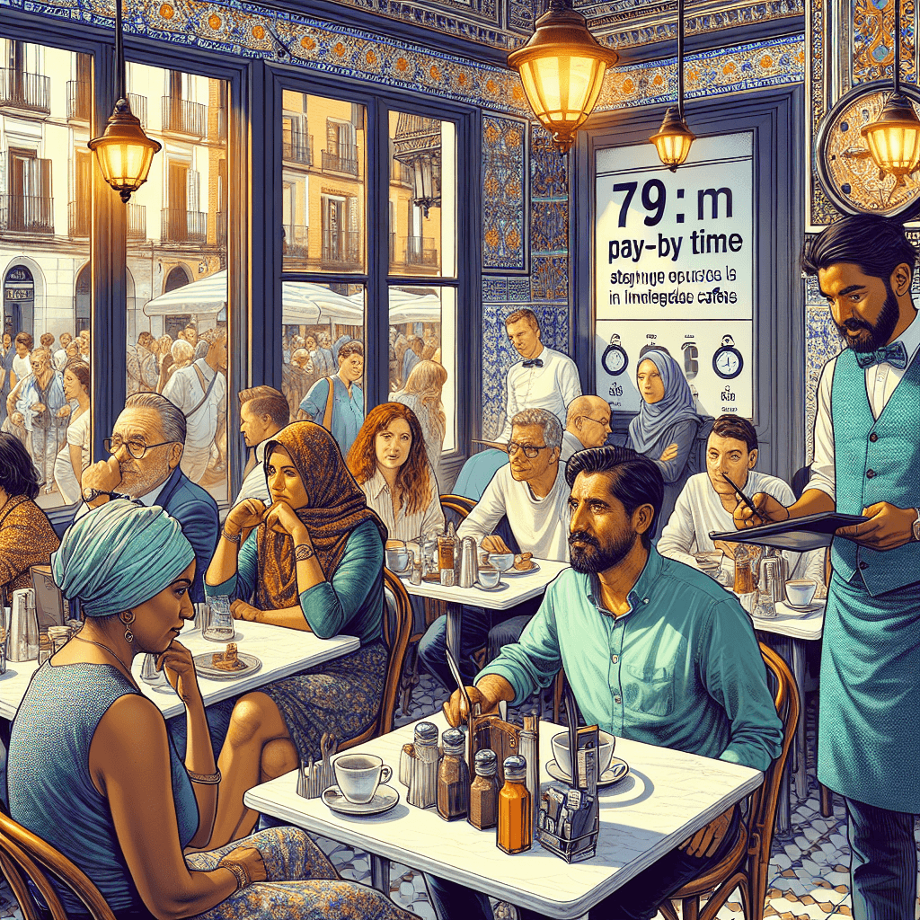 Cafeterias na Espanha Cobram por Tempo de Permanência