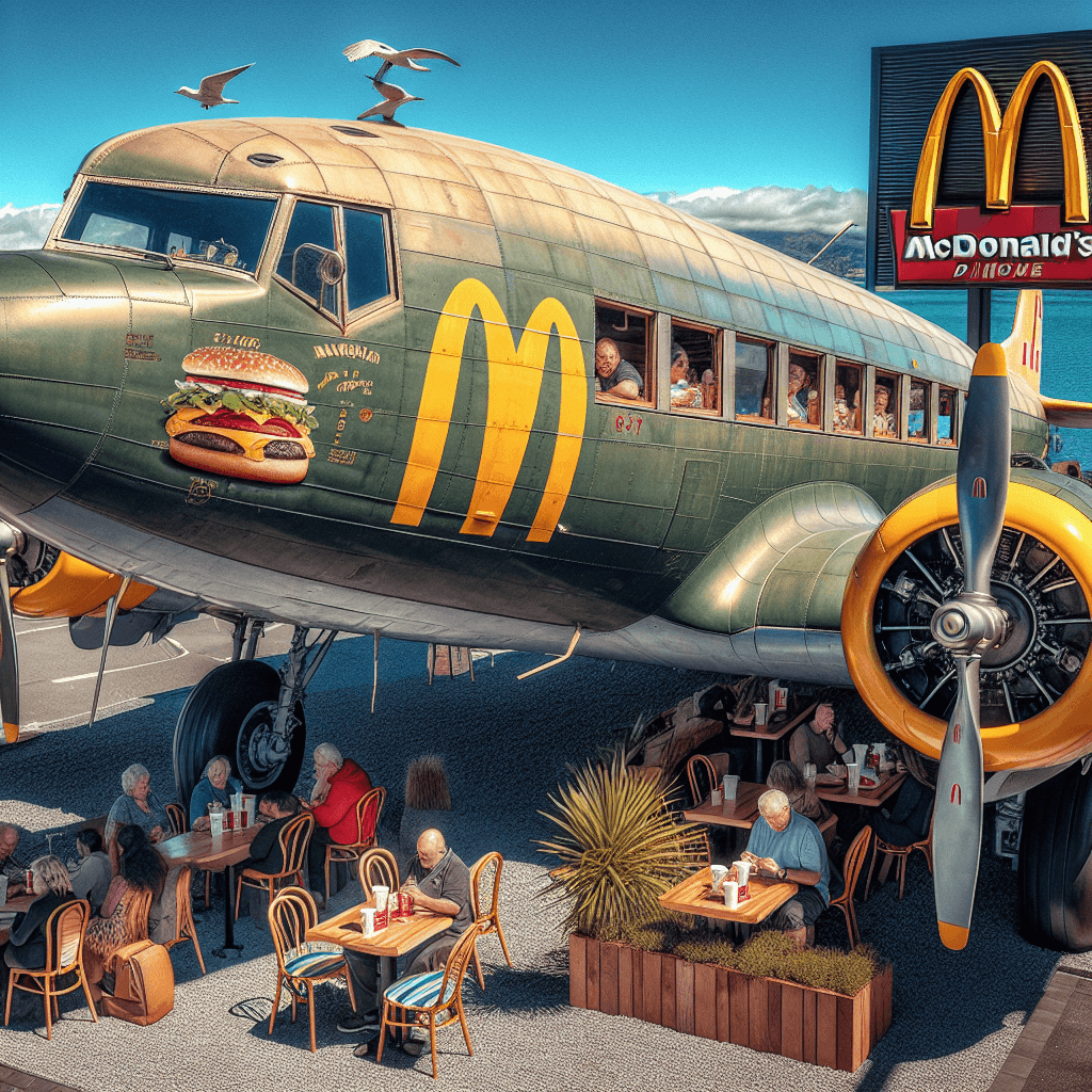 Experiência Única: McDonald’s em Avião na Nova Zelândia