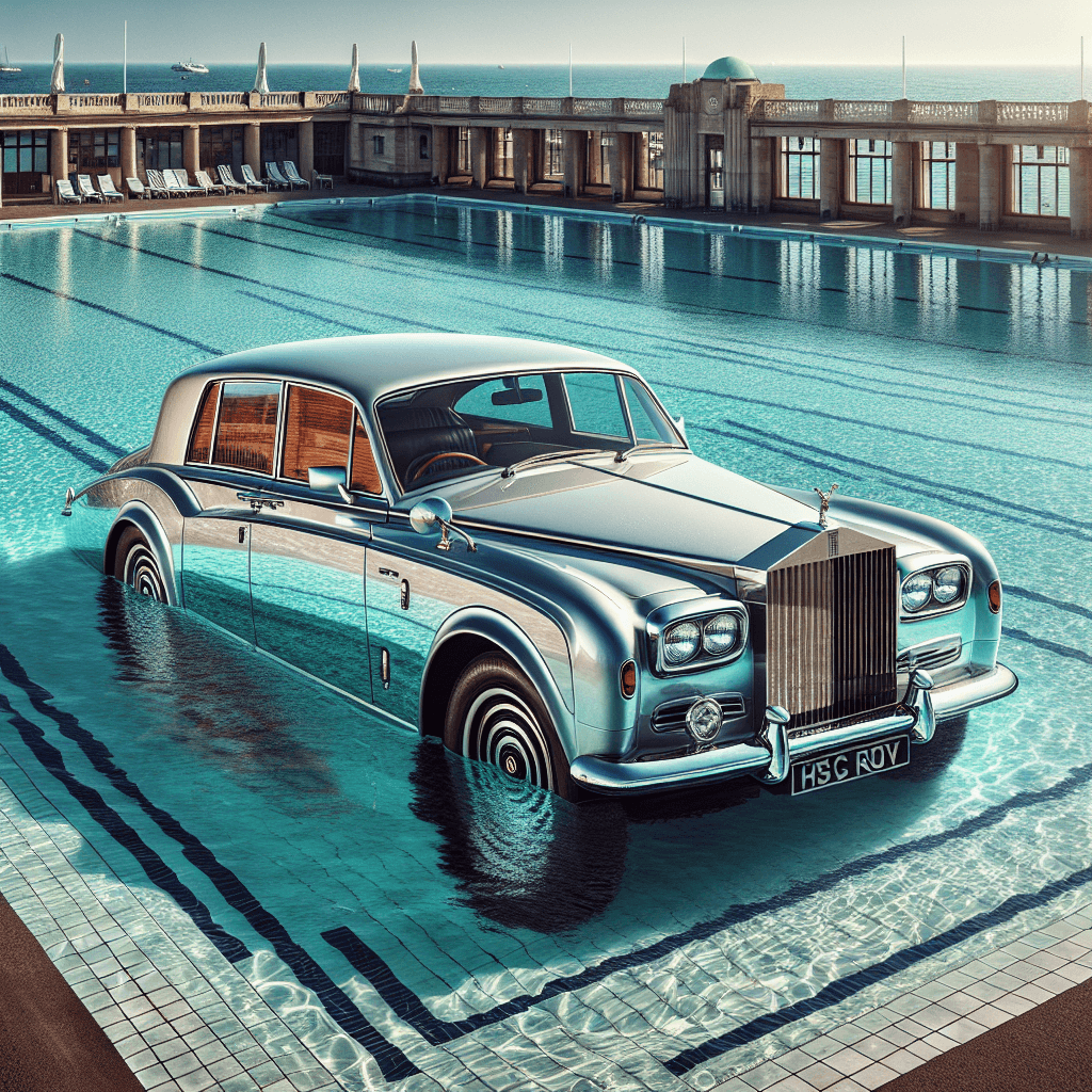 Rolls-Royce Surpreende ao Mergulhar Phantom em Piscina como Tributo ao Rock
