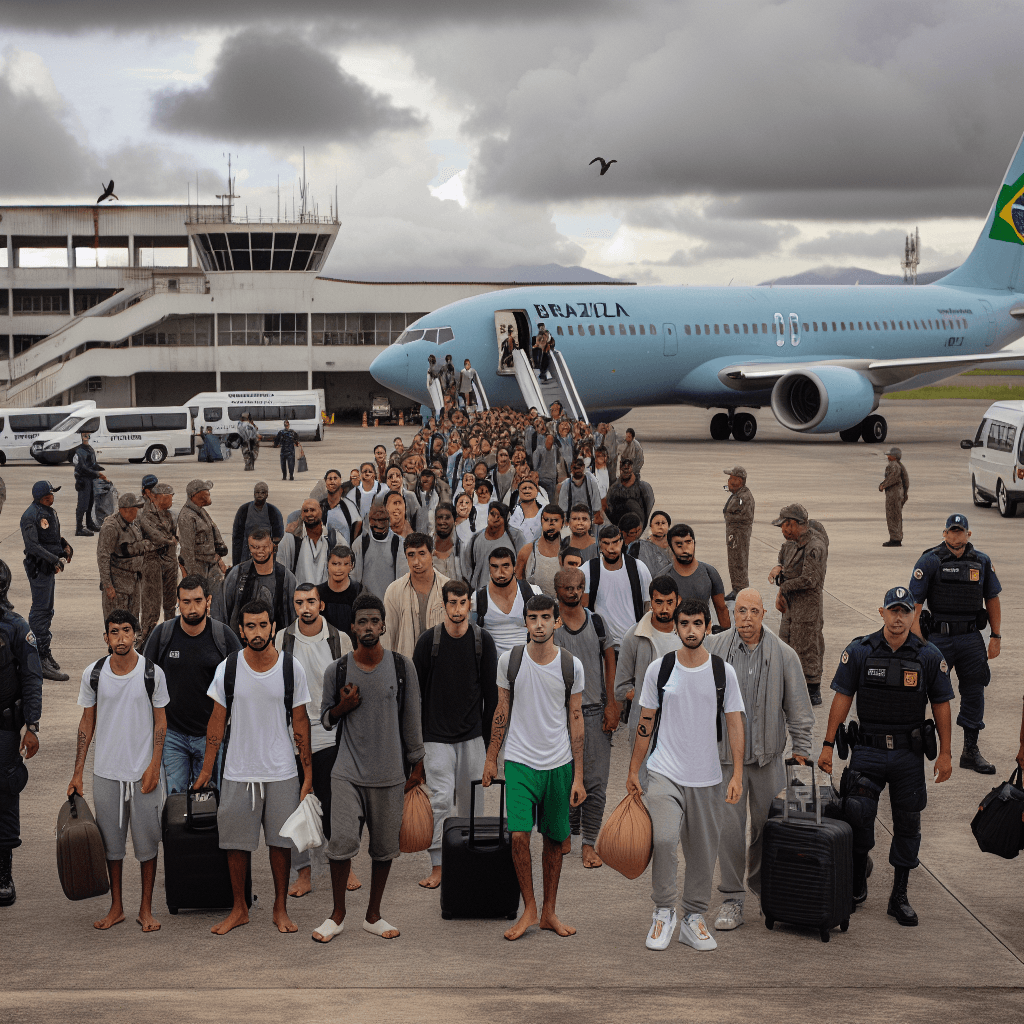 Brasileiros Deportados dos EUA Chegam a Fortaleza