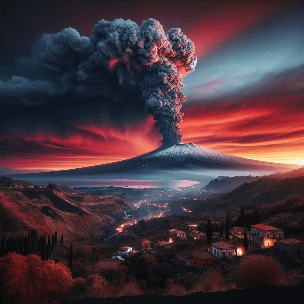 Erupção do Monte Etna Ameaça Aviação e Atrai Turistas