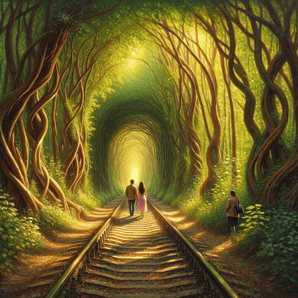 Descubra o Encantador Túnel do Amor na Ucrânia