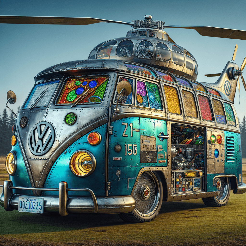 Artista Canadense Transforma Kombi em ‘Frankencopter’ Surreal