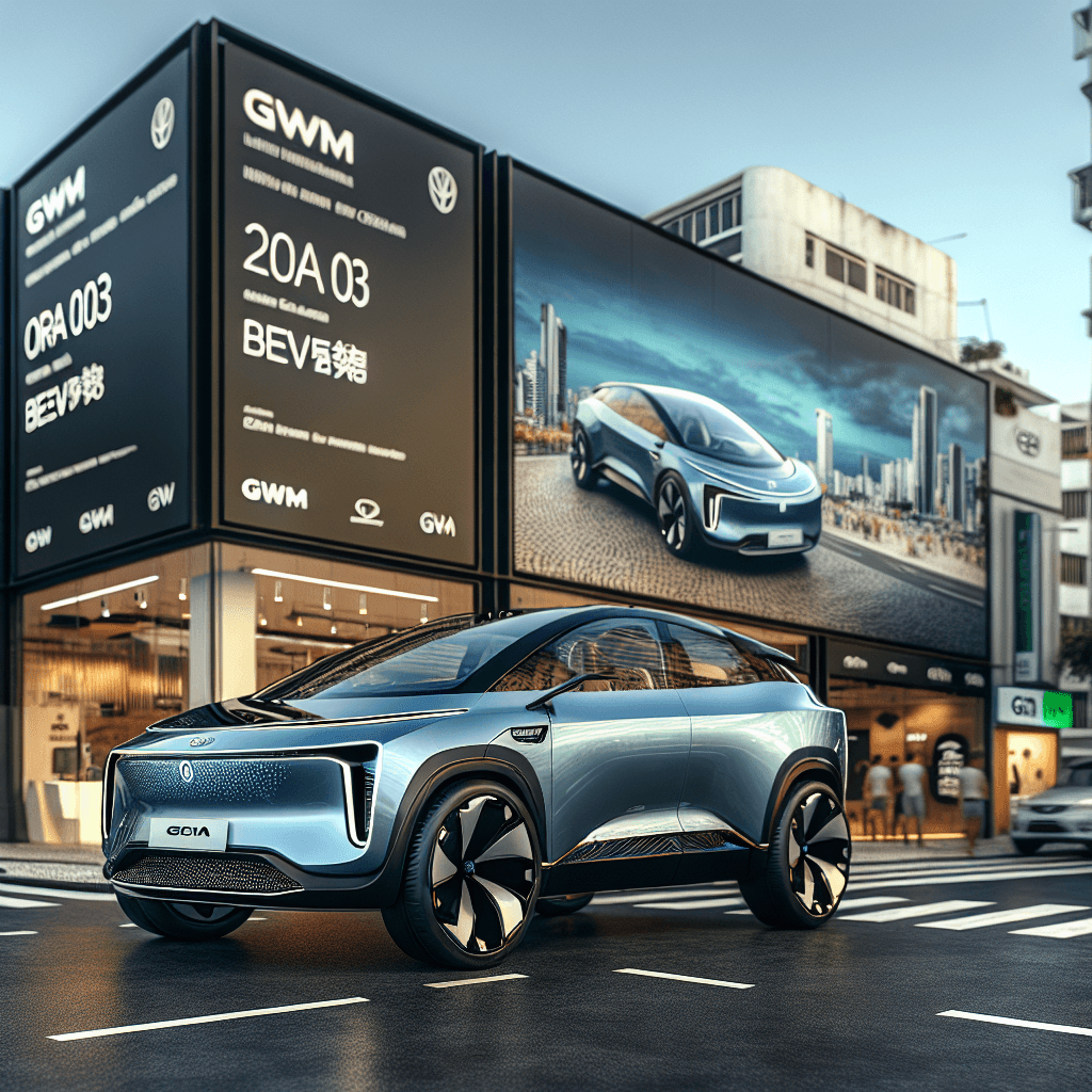 GWM Lança o Edição Limitada do ORA 03 BEV58: Tecnologia e Desempenho Reunidos