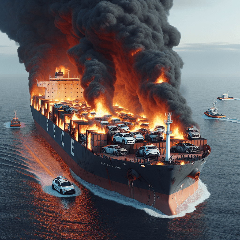 Incêndio em Navio com Carros Elétricos: Riscos e Soluções