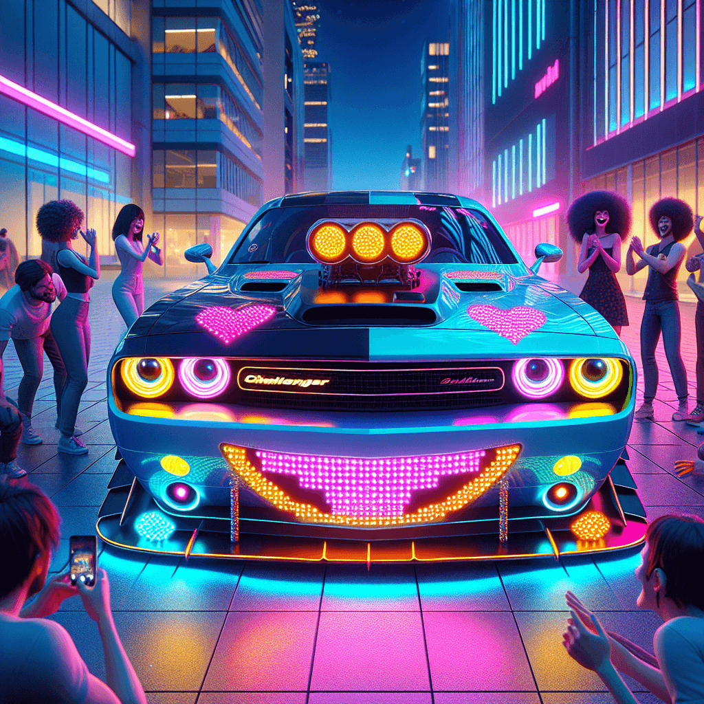 Dodge Challenger ‘Cantor’: O Novo ícone em LED do Automobilismo