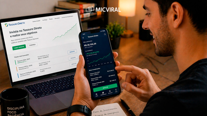 Investimentos Tesouro Direto: guia completo para começar e escolher os melhores títulos em 2026