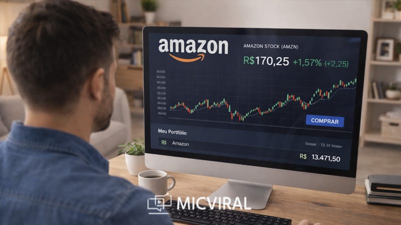 Investir em ações da Amazon: como comprar, onde investir e se vale a pena no longo prazo