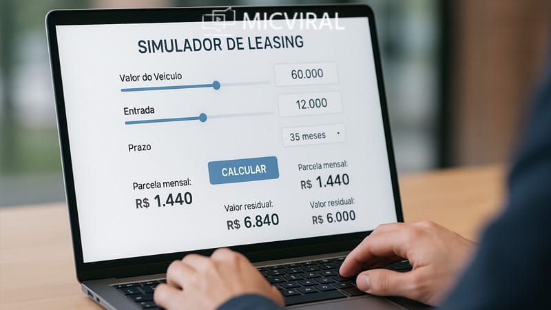 Leasing de veículos simulador: entenda prazos, custos e benefícios em 2025