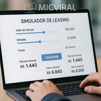 Leasing de veículos simulador