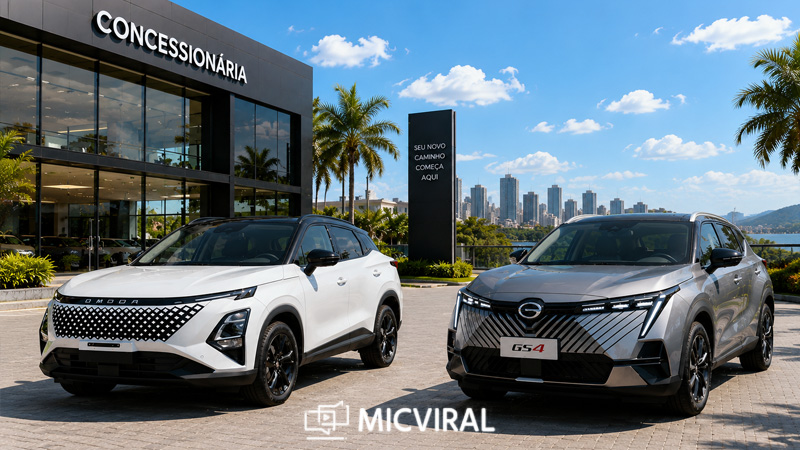 Omoda 5 x GAC GS4 análise completa de preço, consumo, desempenho, tecnologia, segurança e espaço interno dos SUVs híbridos