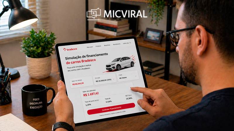 Simulação de financiamento de carros Bradesco: como calcular parcelas, entender taxas e evitar pagar mais do que deveria
