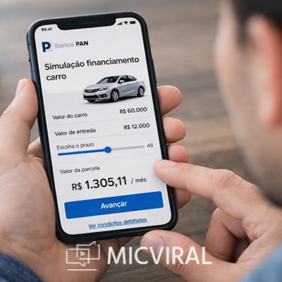 simulação financiamento carro banco Pan